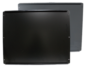 Panic Bar Mounting Plate For Chain Link Fence Gates, Panic Shield With No Mounting Holes